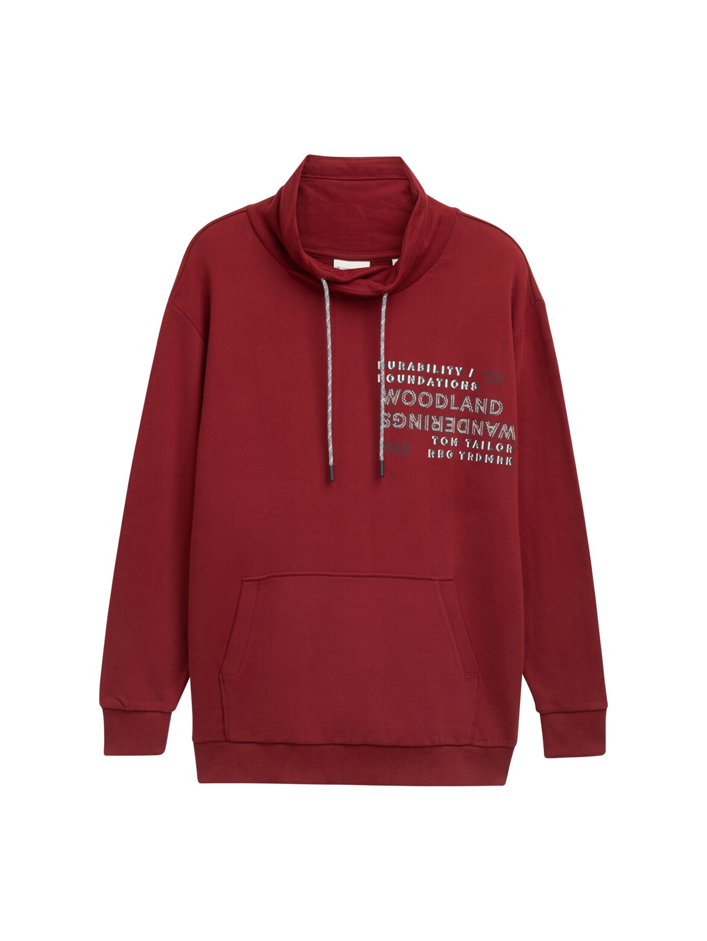 TOM TAILOR Men + Sweatshirt in Red: front