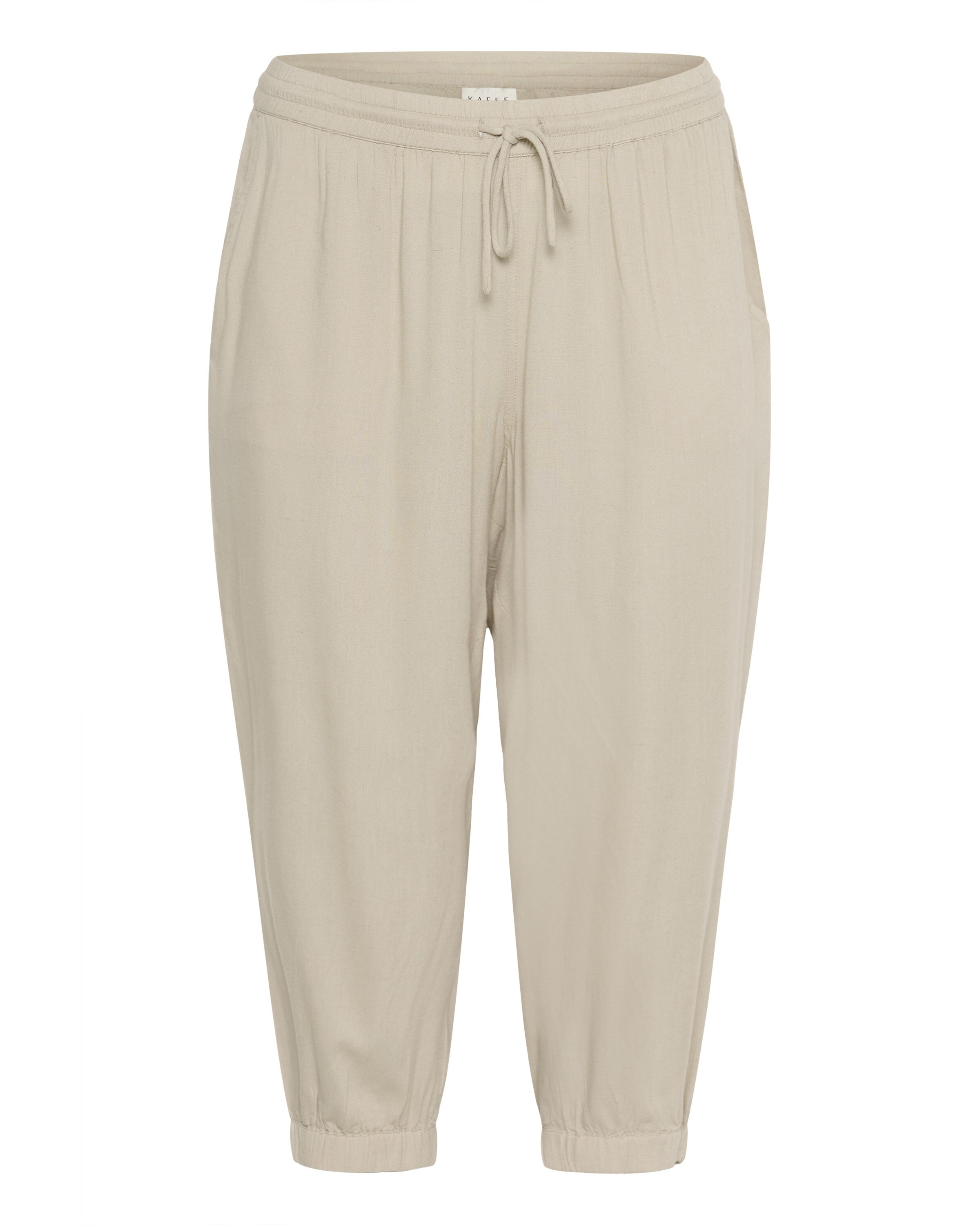 KAFFE CURVE Tapered Bukser 'Mille' i beige: forside