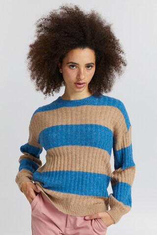 ICHI Sweater 'KAMARA' in Beige: front