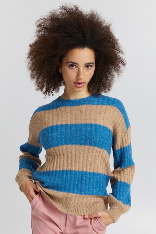 ICHI - Jersey 'KAMARA' en beige: frente
