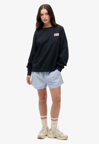 Superdry Sweatshirt 'Athletic Essentials' in Blauw