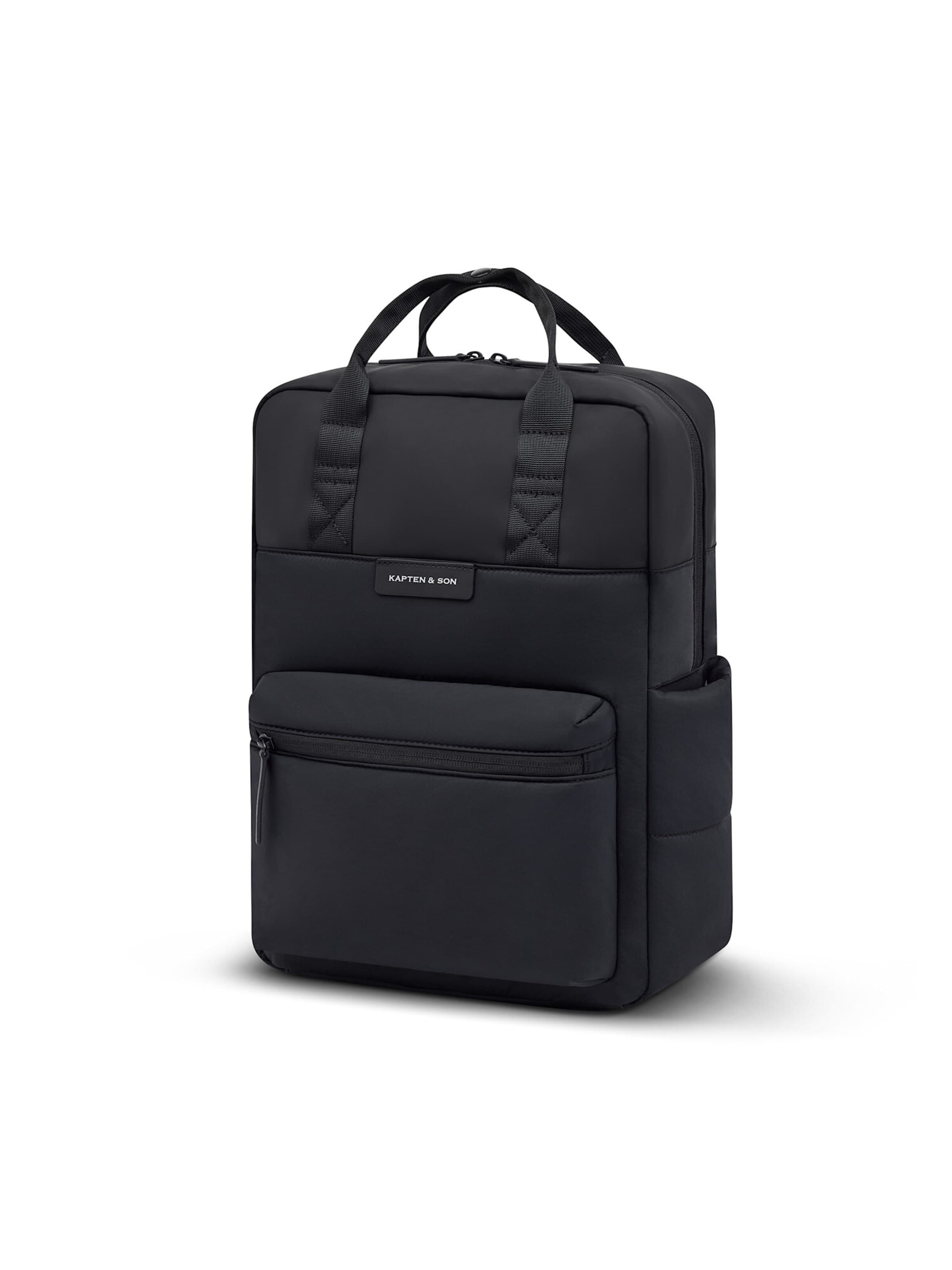 Kapten & Son Rucksack 'Bergen Cloud'‌‌‌ in Schwarz: Vorderseite