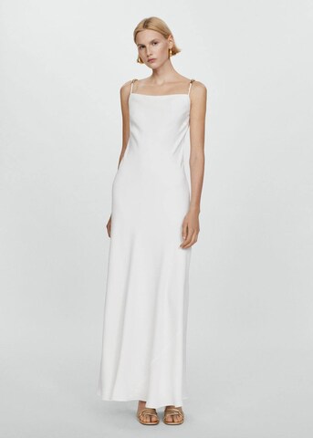 Robe de soirée 'Sissi' MANGO en blanc : devant