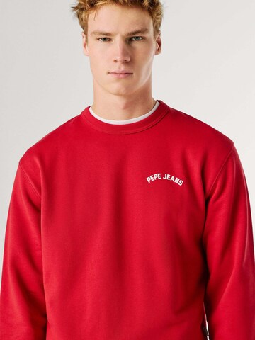 Pepe Jeans Sweatshirt 'GIDEON' in Red