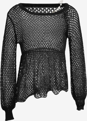 Pull-over nolie en noir : devant