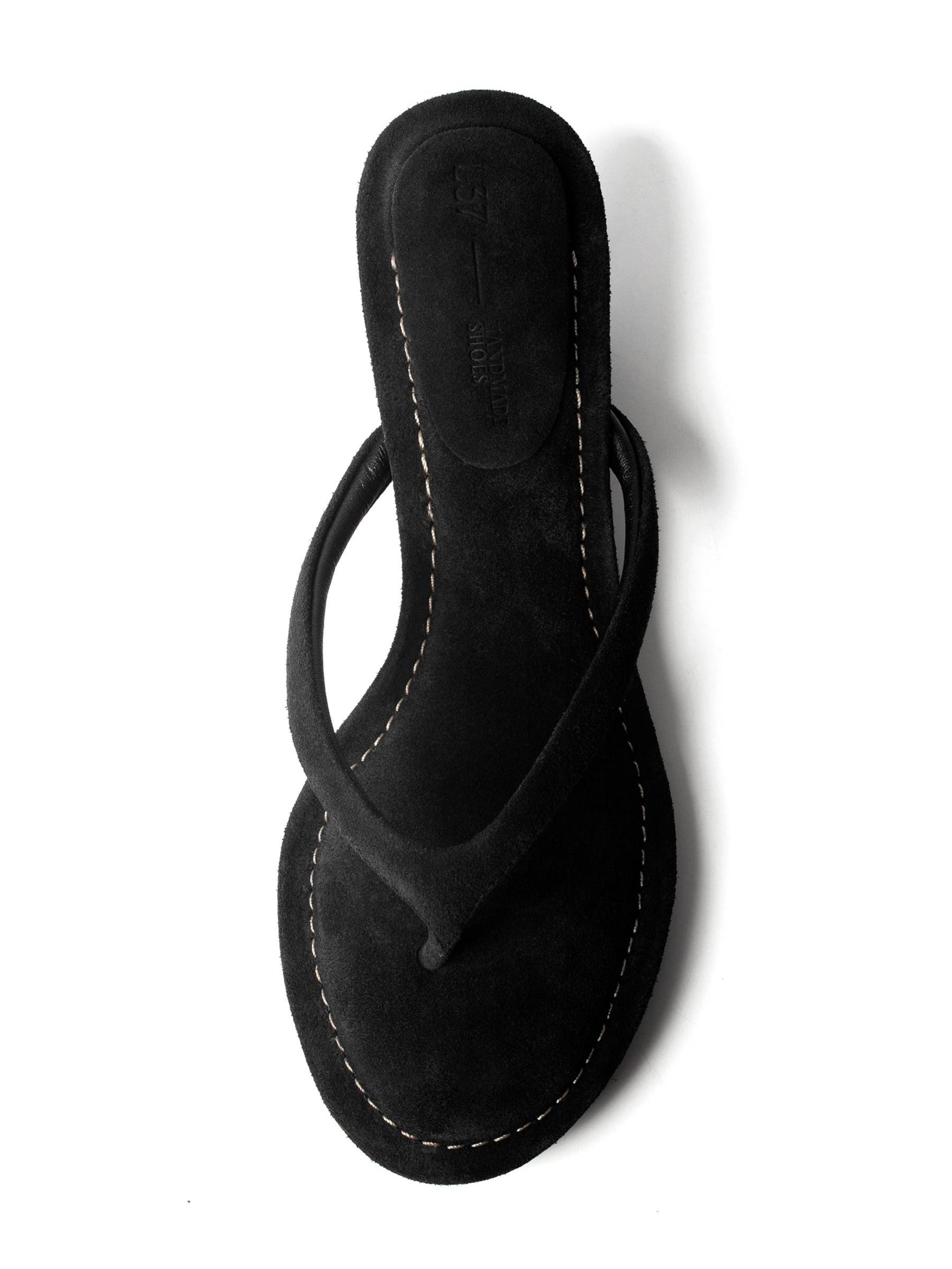 Tongs ''COSTA BREEZE' L37 HANDMADE SHOES en noir