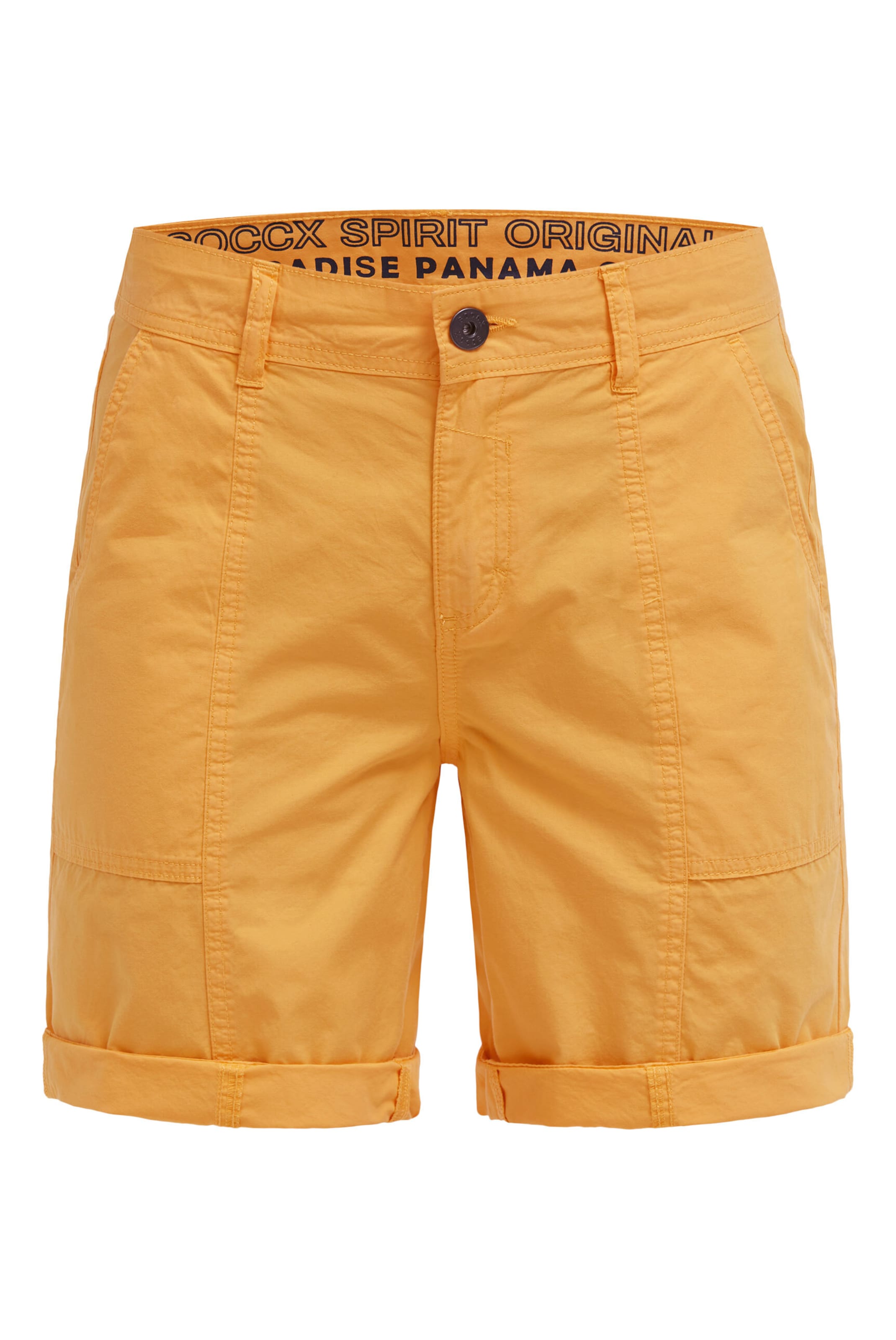 Soccx Regular Bermudashorts mit Zip Fly in Orange: Vorderseite