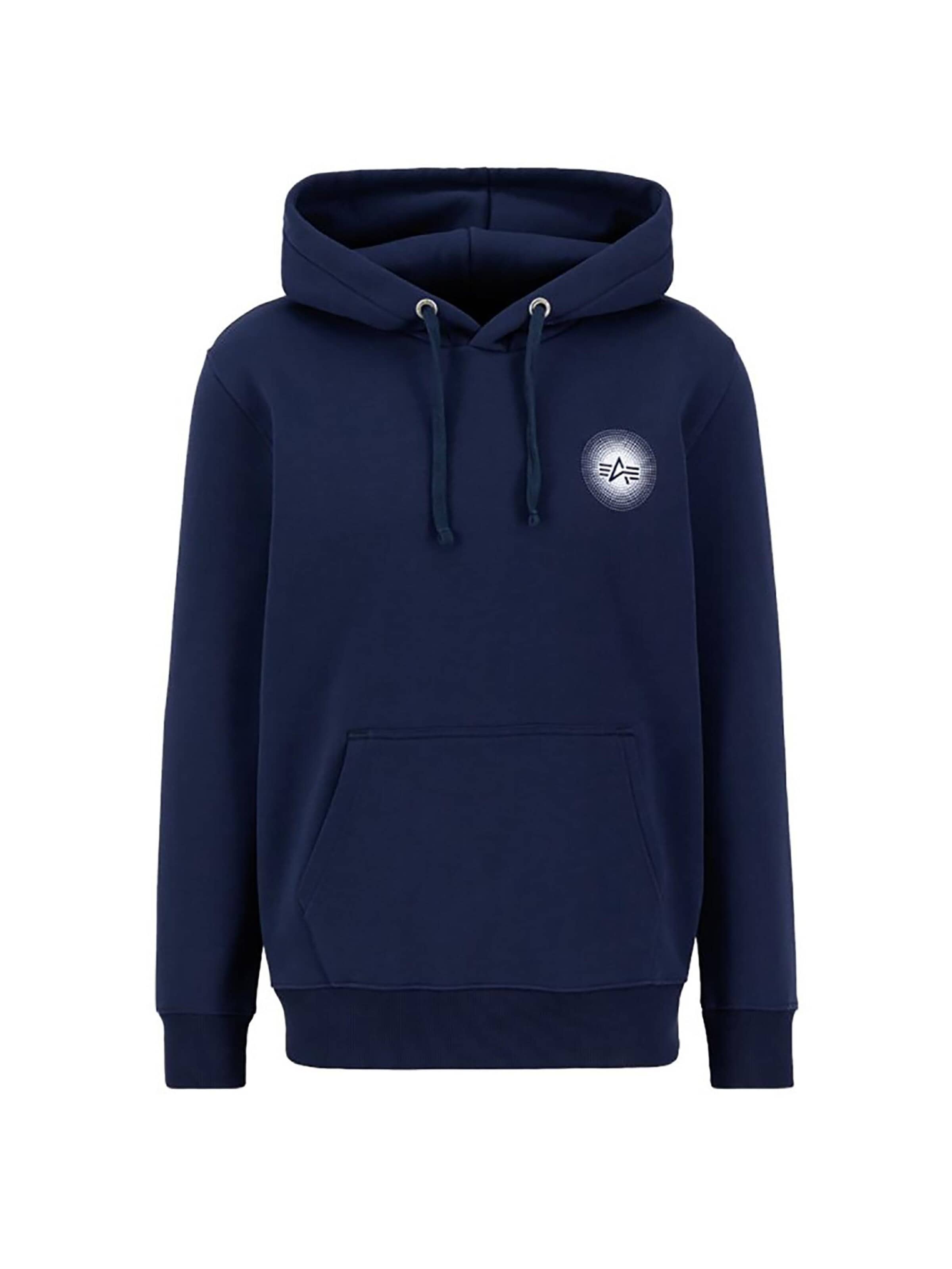 ALPHA INDUSTRIES Sweatshirt 'Doted SL'‌‌‌‌‌‌ in Blau: Vorderseite