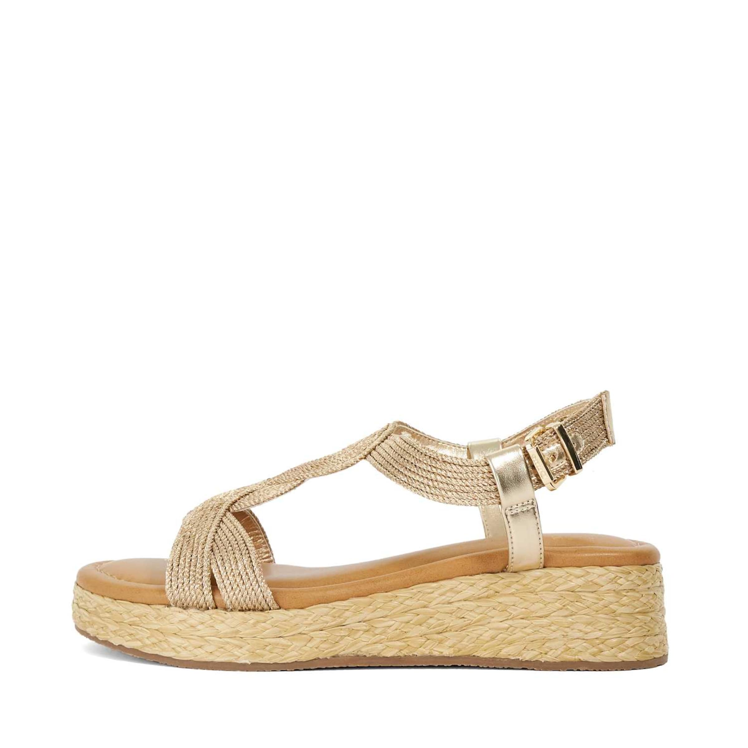 Sandales à lanières Dune LONDON en or