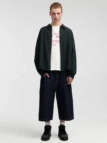 Pull&Bear Comfort Fit Hemd in Blau