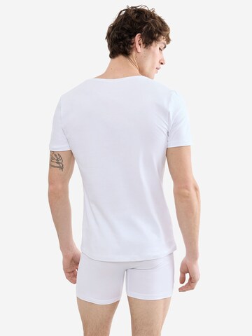 SLOGGI V-Shirt ' SLG Base ' in Weiß