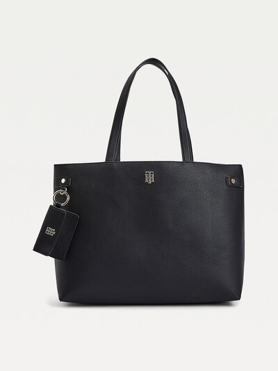 TOMMY HILFIGER Shopper in schwarz / silber, Produktansicht