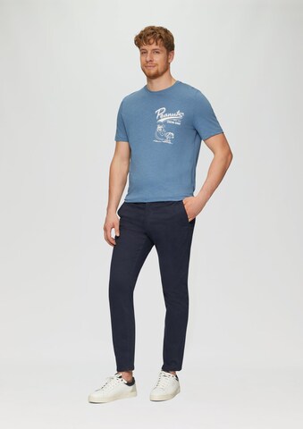 s.Oliver Shirt 'Peanuts' in Blauw