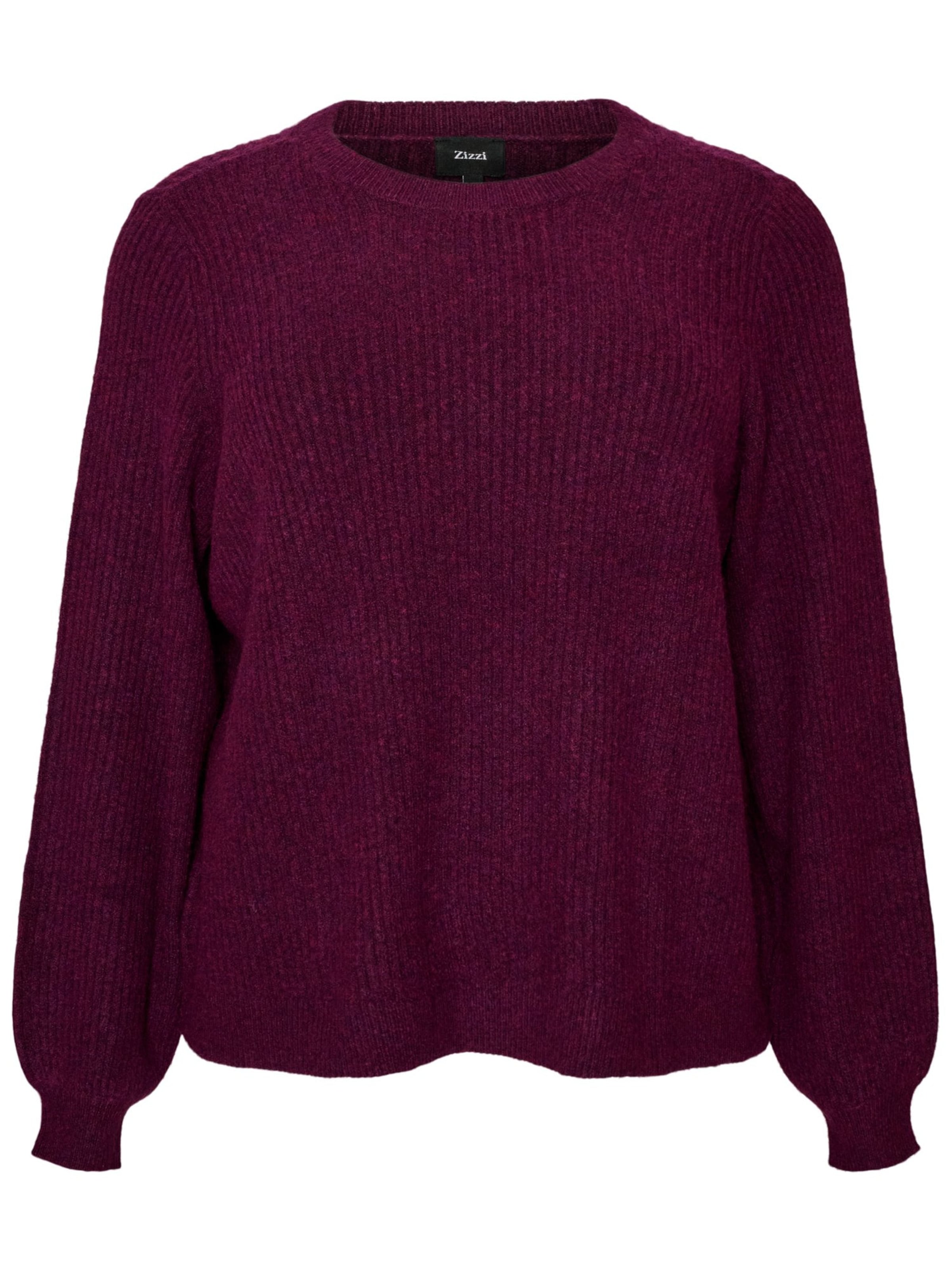 Zizzi Pullover 'CAVISTA' in Lila: Vorderseite