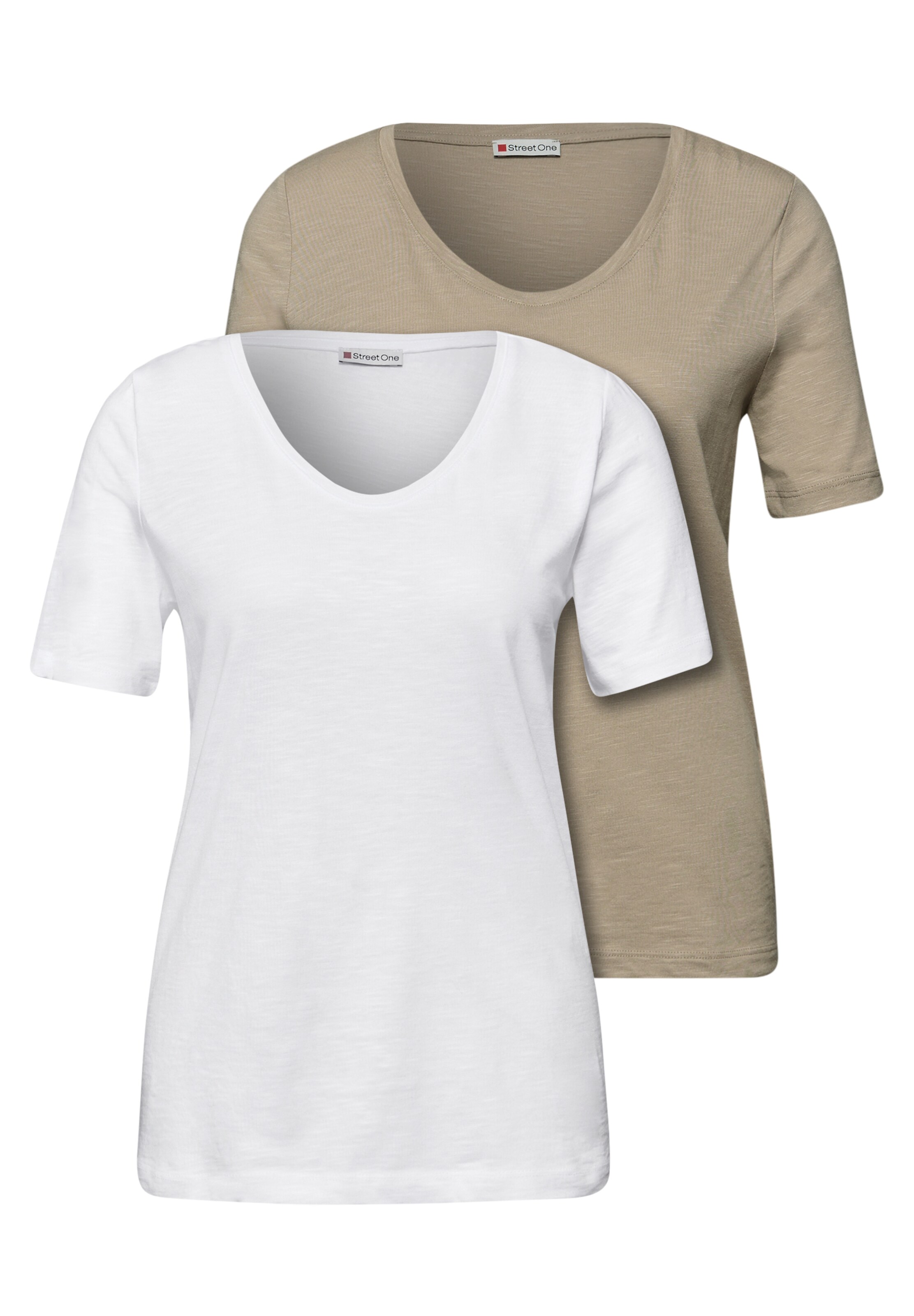 STREET ONE Shirt in Beige: front
