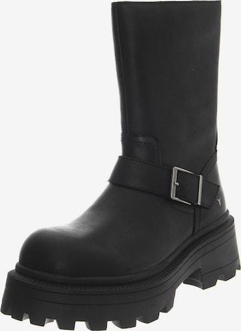 Windsor Smith Kozaki 'Teasin Black Rock Leather Boots' w kolorze czarny: przód
