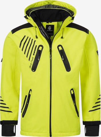Rock Creek Outdoorjacke in Gelb: Vorderseite