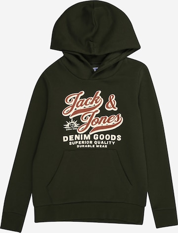 Jack & Jones Junior Sweatshirt in Grün: Vorderseite