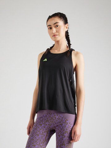 ADIDAS PERFORMANCE Спортивный топ 'Adizero Essentials' в Черный: спереди