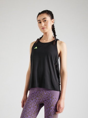 ADIDAS PERFORMANCE Sporttop 'Adizero Essentials' in Zwart: voorkant