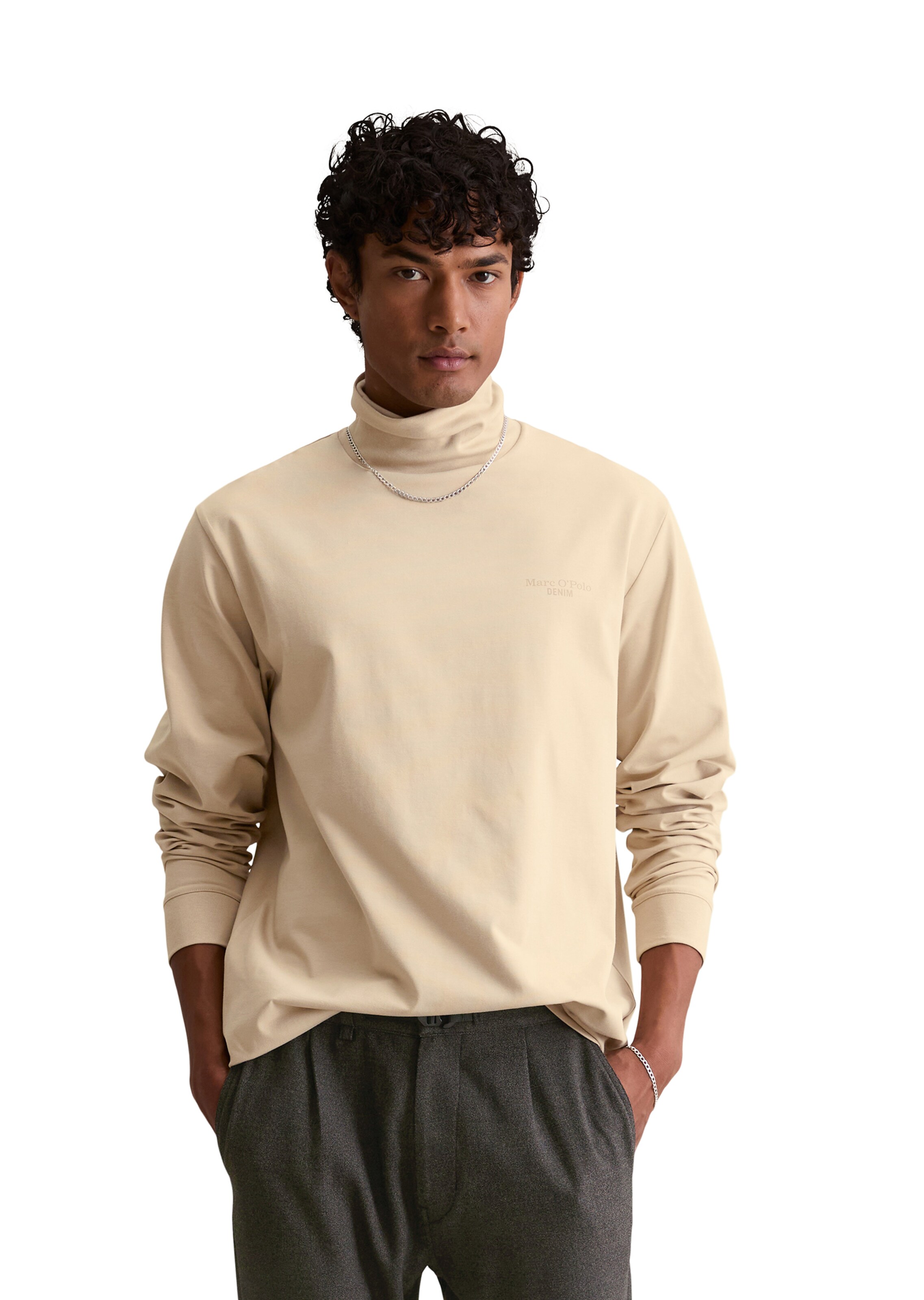 Marc O'Polo DENIM Shirt in Beige: front