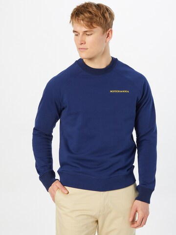 SCOTCH & SODA Sweatshirt in Blau: predná strana