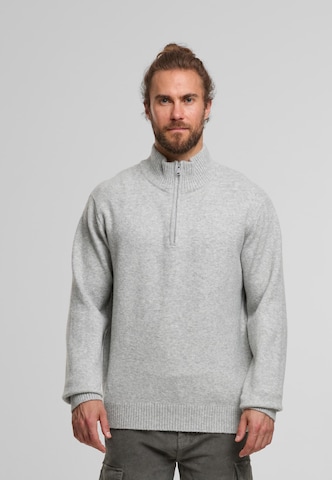 Pull-over 'Bertrax' INDICODE JEANS en gris : devant