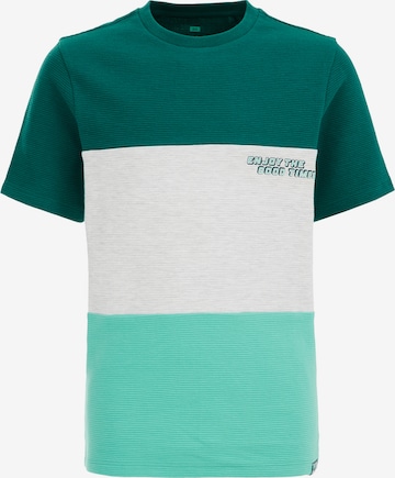 T-Shirt WE Fashion en vert : devant