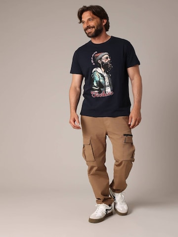 T-Shirt 'HIPSTER' Deeluxe en bleu
