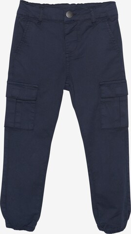 EN FANT Tapered Pants in Blue: front