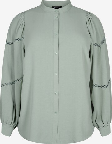 Zizzi Blouse in Groen: voorkant