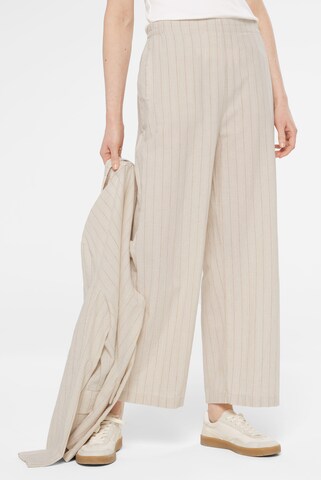 SENSES.THE LABEL Wide Leg Hose in Beige: predná strana