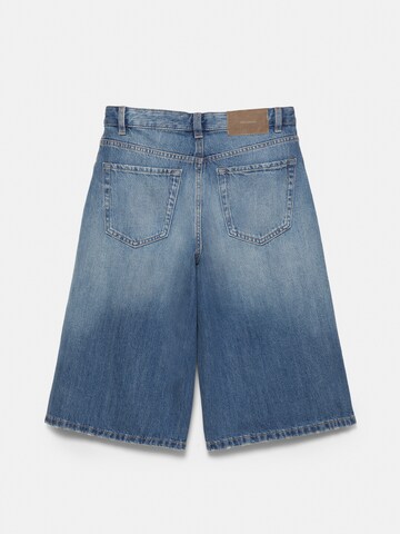 Wide Leg Jean Pull&Bear en bleu