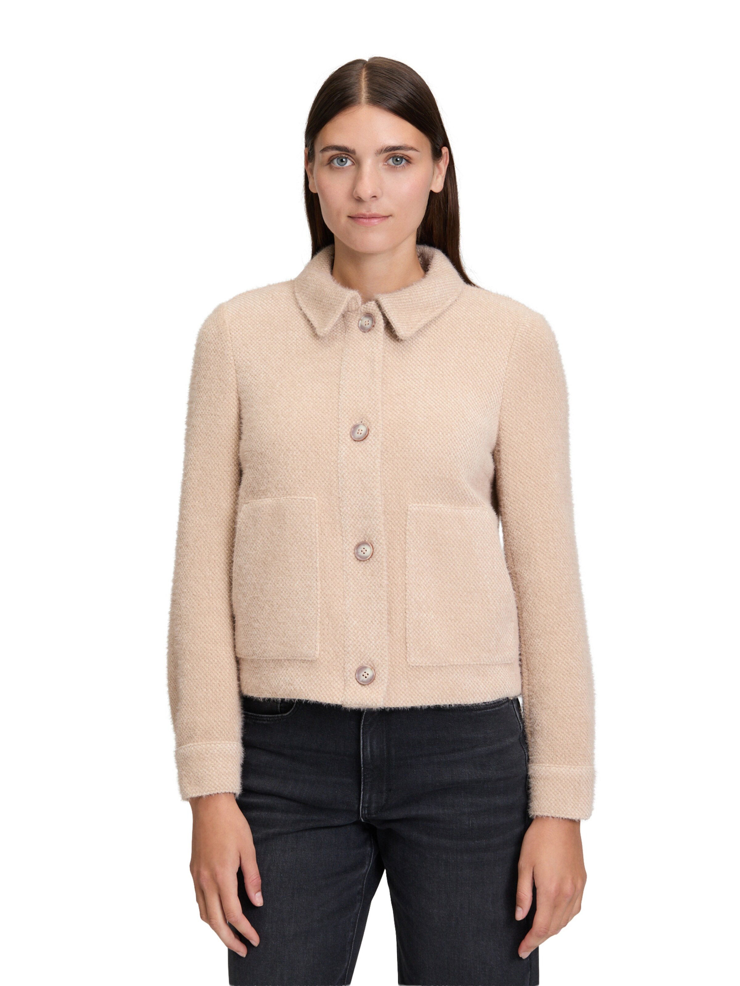 Cartoon Jacke in Beige: Vorderseite