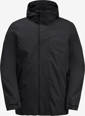 JACK WOLFSKIN Funktionsjacke in Schwarz: predná strana