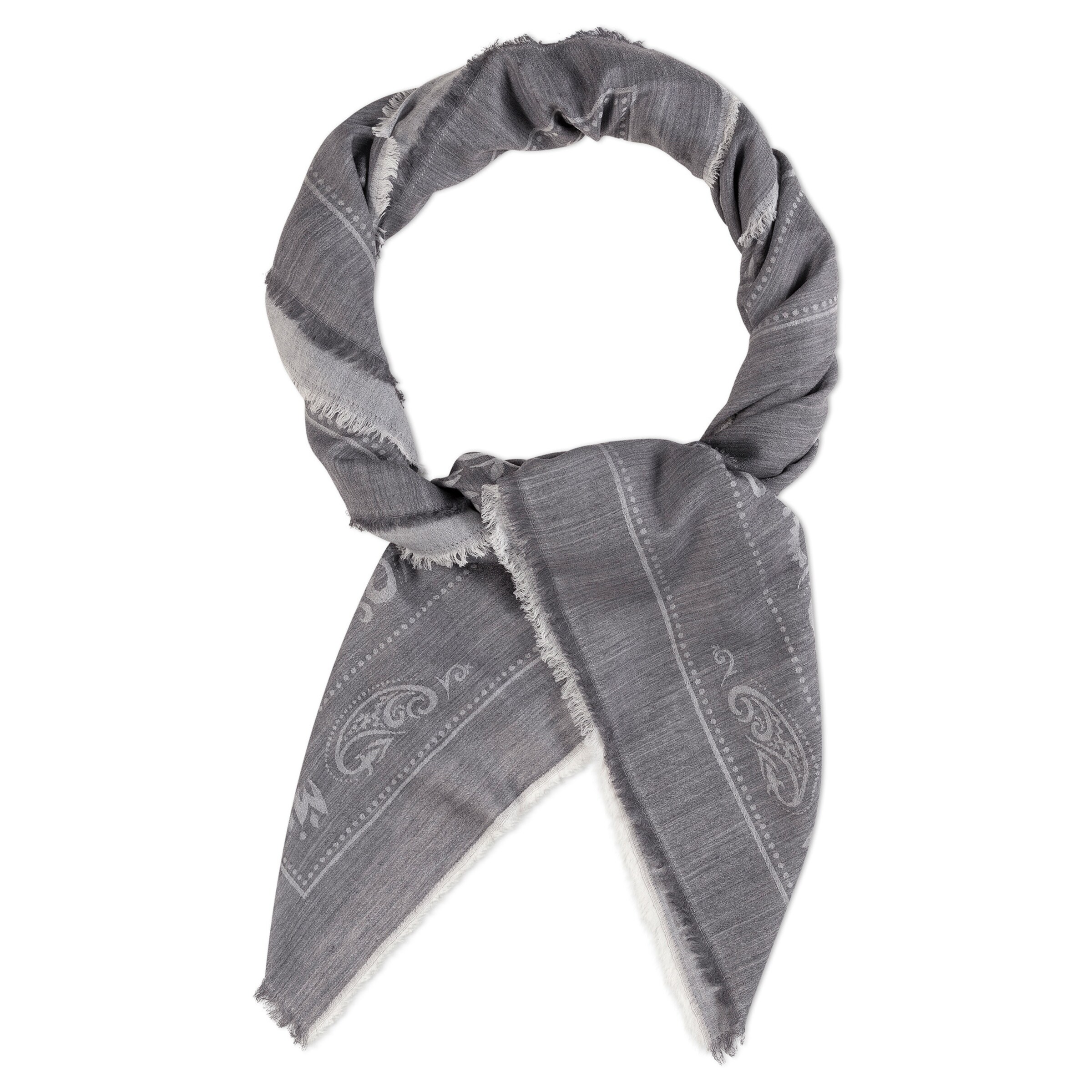 Roeckl Wrap 'FLORAL ORNAMENT' in Grey: front