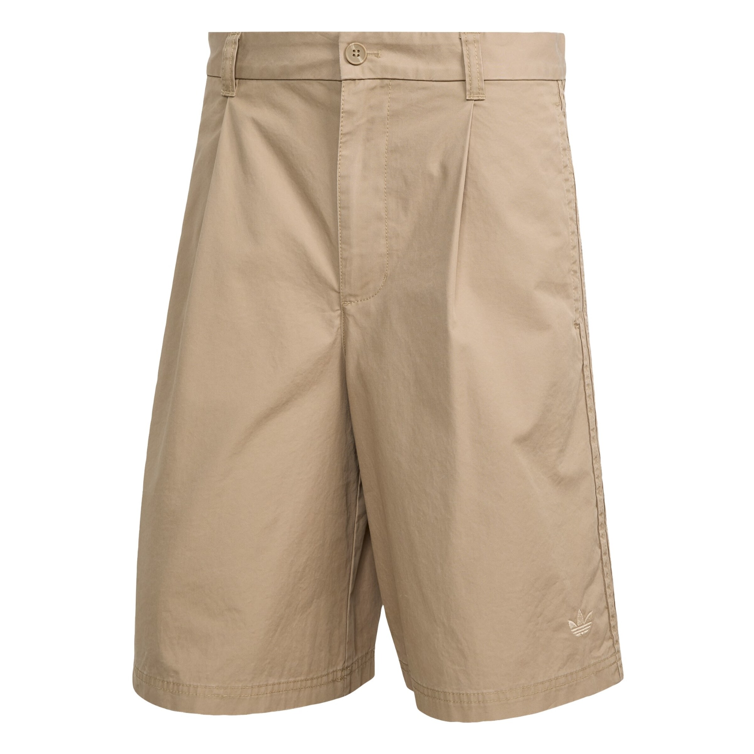 ADIDAS ORIGINALS - Pierna ancha Pantalón plisado &#x27;Wide Leg Bermuda&#x27; en beige: frente
