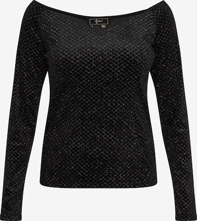 Marškinėliai iš faina, spalva – juoda / sidabrinė, Prekių apžvalga