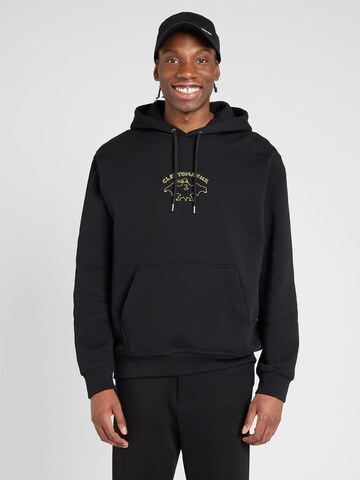 Cleptomanicx Sweatshirt 'Ghost' in Black: front