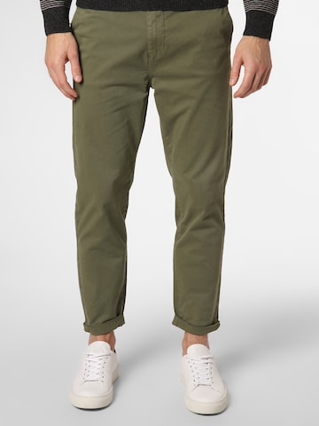 Only & Sons Regular Chino Pants 'Kent' in Green: front