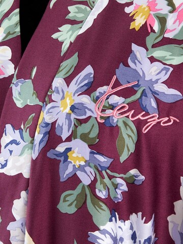 KENZO Long Bathrobe 'KBOUQUET' in Red