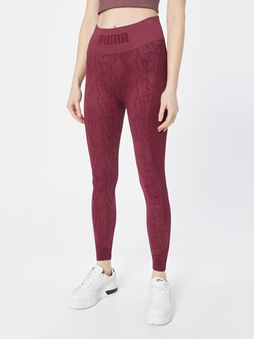 PUMA Skinny Sporthose in Lila: predná strana