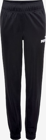 PUMA Tapered Pants in Black: front