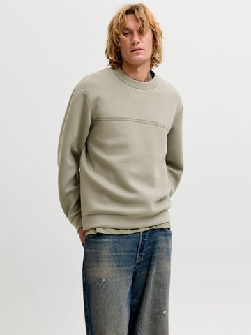 Sweat-shirt JACK & JONES en beige : devant