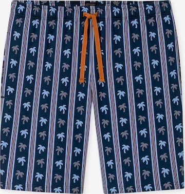 SCHIESSER Pajama pants 'Mix Relax' in Blue: front