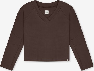 Chemise de nuit ' Mix Relax ' SCHIESSER en marron : devant