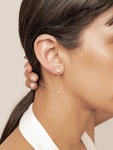 Orecchini 'Petal Chain Dangle' di Hey Happiness in oro