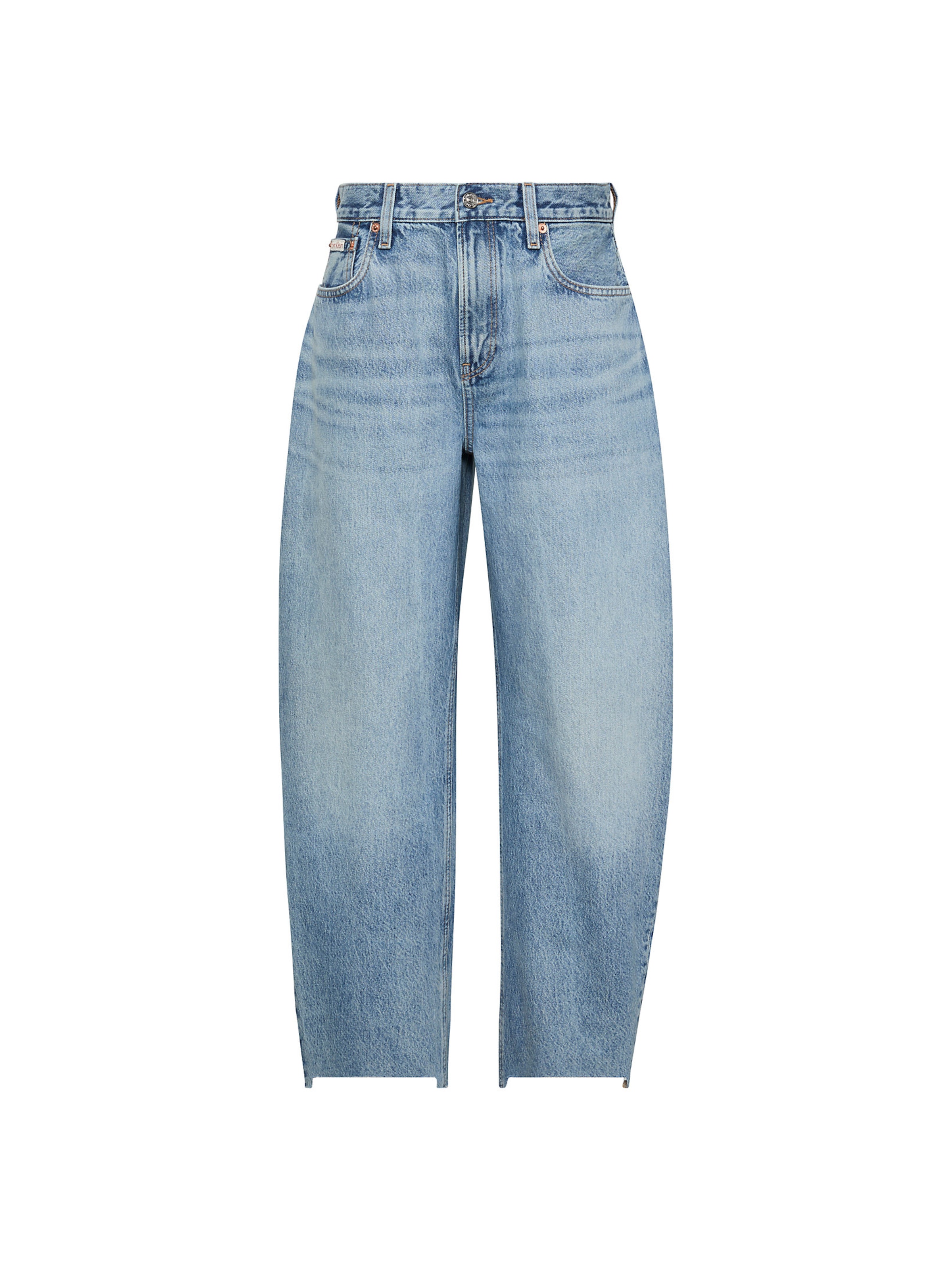 Calvin Klein Jeans Barrel Jeans in Blau: Vorderseite