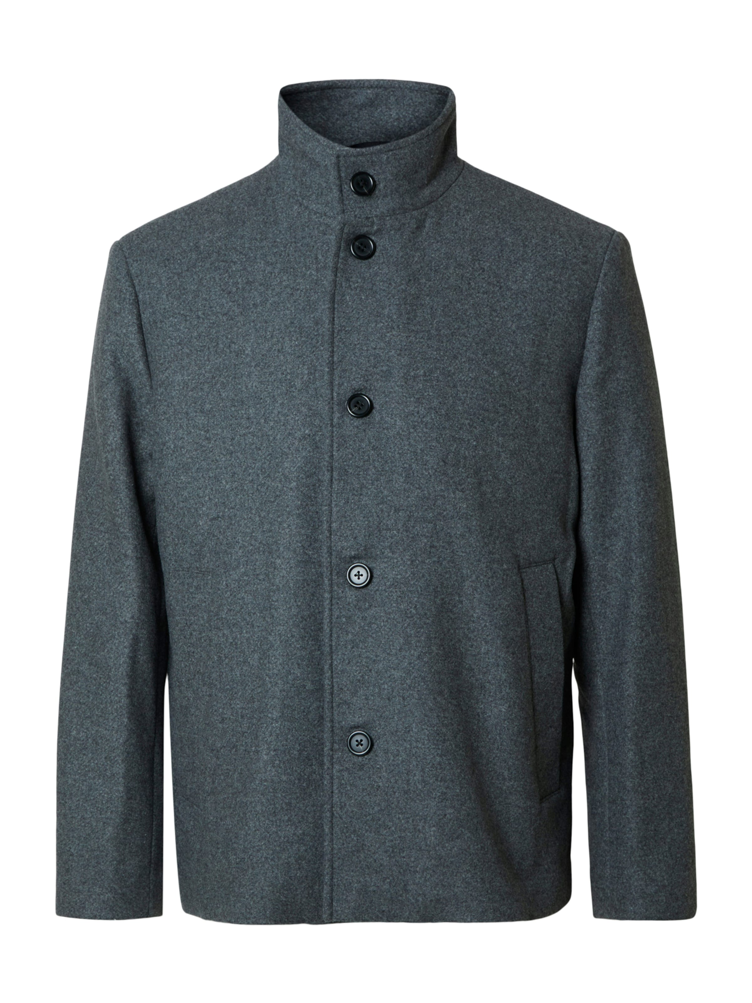 SELECTED Between-Season Jacket 'SLHRAINAR' in Grey: front