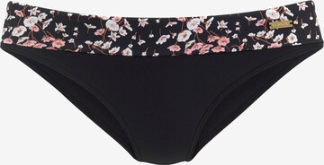 LASCANA Bikini Bottoms in Black: front